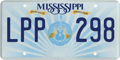 MS license plate LPP298