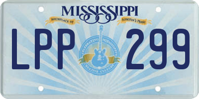 MS license plate LPP299