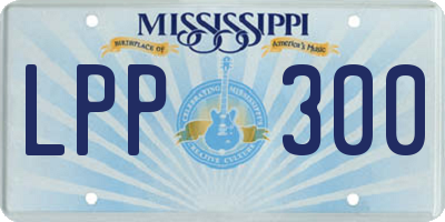 MS license plate LPP300