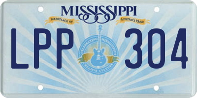 MS license plate LPP304