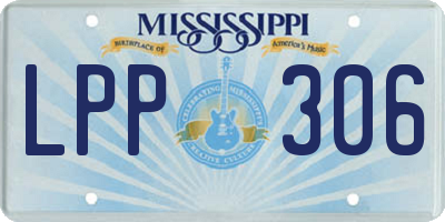 MS license plate LPP306