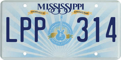 MS license plate LPP314