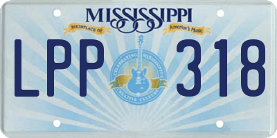 MS license plate LPP318