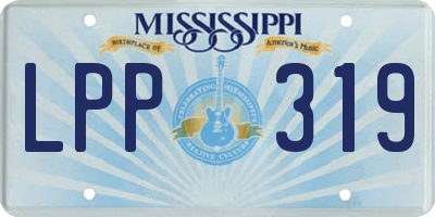 MS license plate LPP319