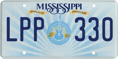 MS license plate LPP330