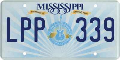 MS license plate LPP339