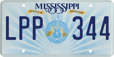 MS license plate LPP344