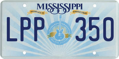 MS license plate LPP350