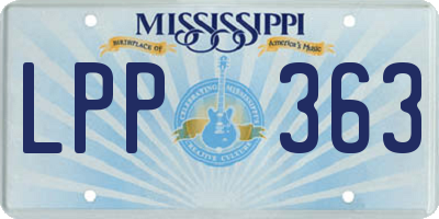 MS license plate LPP363