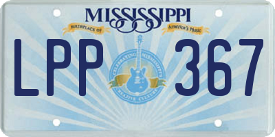 MS license plate LPP367