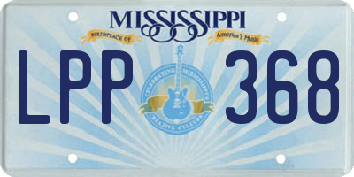 MS license plate LPP368