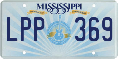MS license plate LPP369