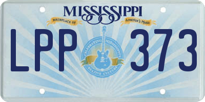 MS license plate LPP373