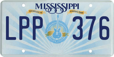 MS license plate LPP376