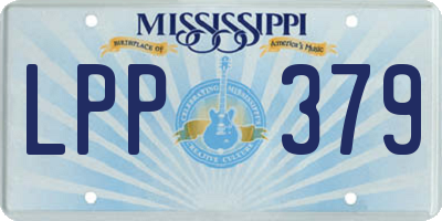 MS license plate LPP379