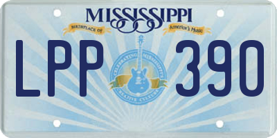 MS license plate LPP390