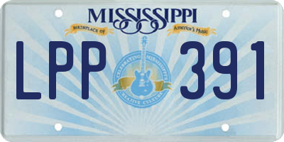 MS license plate LPP391