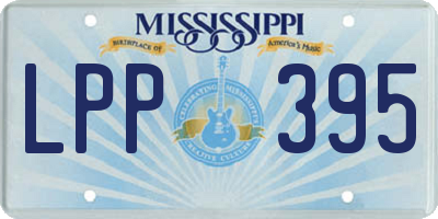 MS license plate LPP395