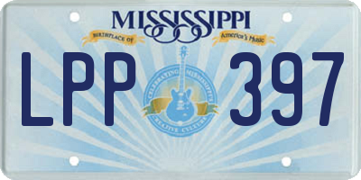 MS license plate LPP397