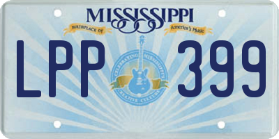 MS license plate LPP399
