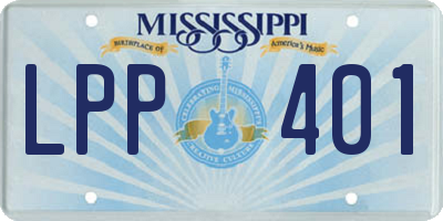 MS license plate LPP401