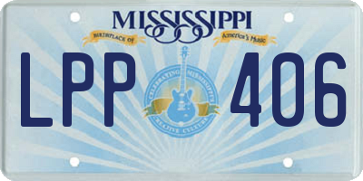 MS license plate LPP406