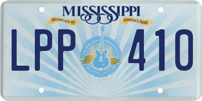 MS license plate LPP410