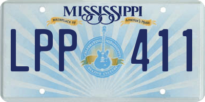 MS license plate LPP411