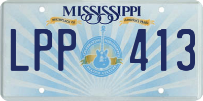 MS license plate LPP413