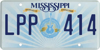 MS license plate LPP414