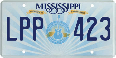 MS license plate LPP423