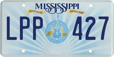 MS license plate LPP427