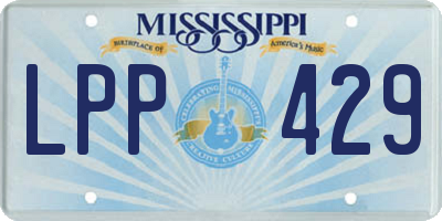 MS license plate LPP429