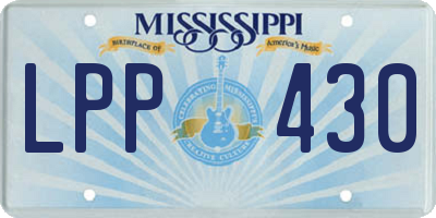 MS license plate LPP430