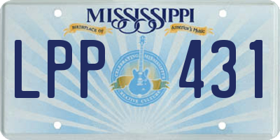 MS license plate LPP431