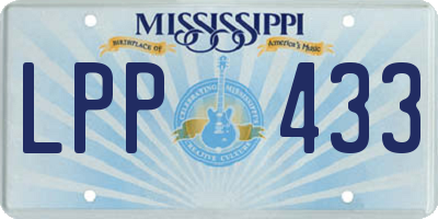 MS license plate LPP433