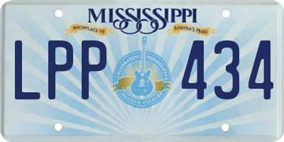 MS license plate LPP434