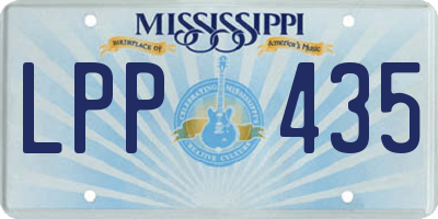 MS license plate LPP435