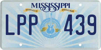 MS license plate LPP439