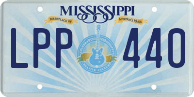 MS license plate LPP440