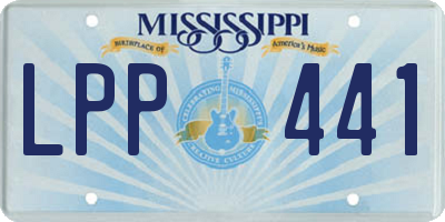 MS license plate LPP441
