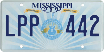 MS license plate LPP442