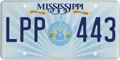 MS license plate LPP443