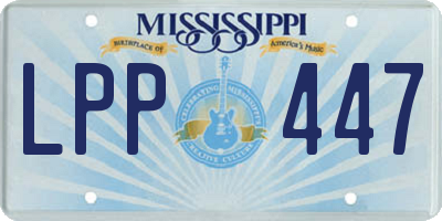 MS license plate LPP447