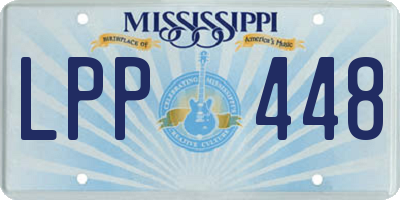 MS license plate LPP448