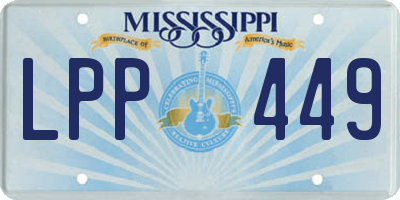MS license plate LPP449