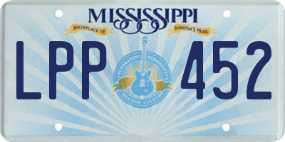 MS license plate LPP452