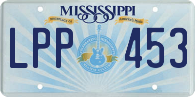 MS license plate LPP453