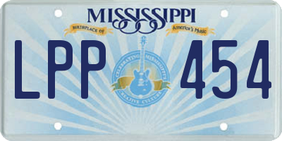 MS license plate LPP454