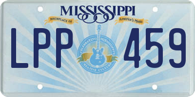 MS license plate LPP459